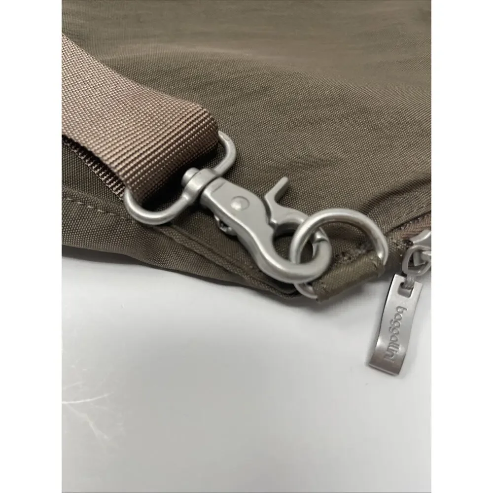 Baggallini Traverse Backpack Brown Convertible Sling Bag Work And Travel